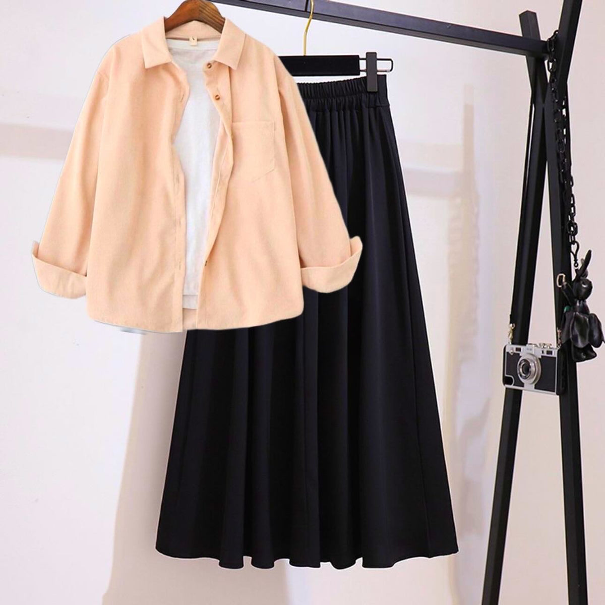 Skirt with skin button down TeesnTies