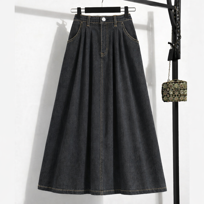 Denim skirt by TeesnTies, view 2 of 3