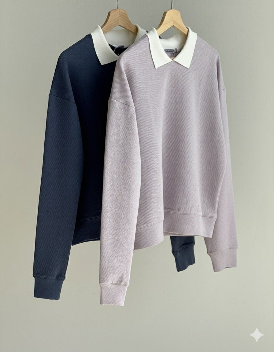 Unisex Collar sweatshirt by TeesnTies, view 3 of 3
