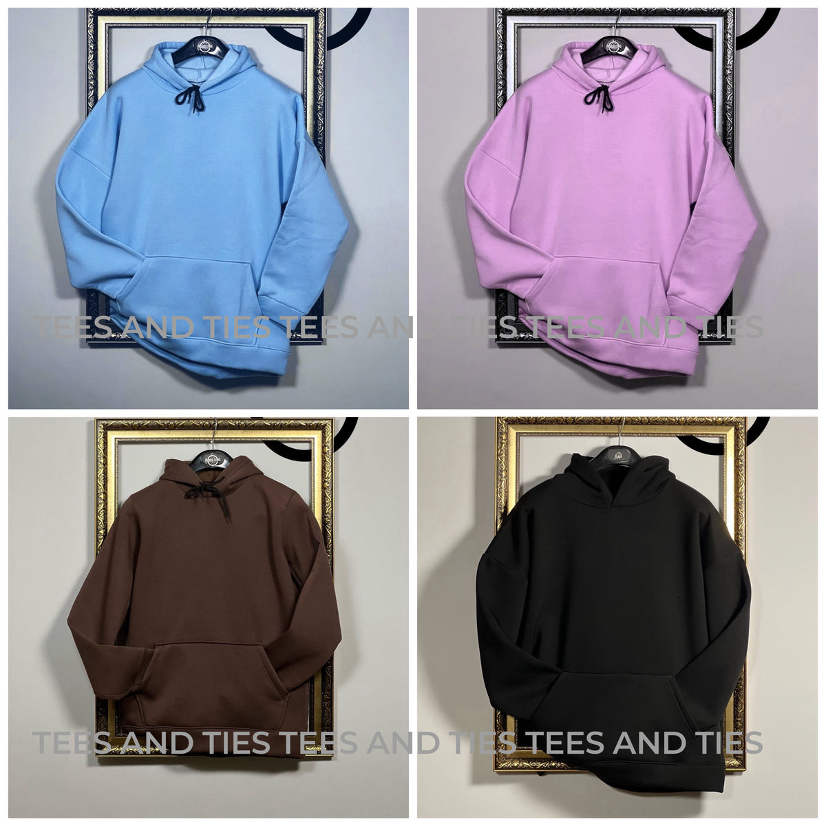 Unisex Basic pull over hoodie by TeesnTies, view 3 of 5