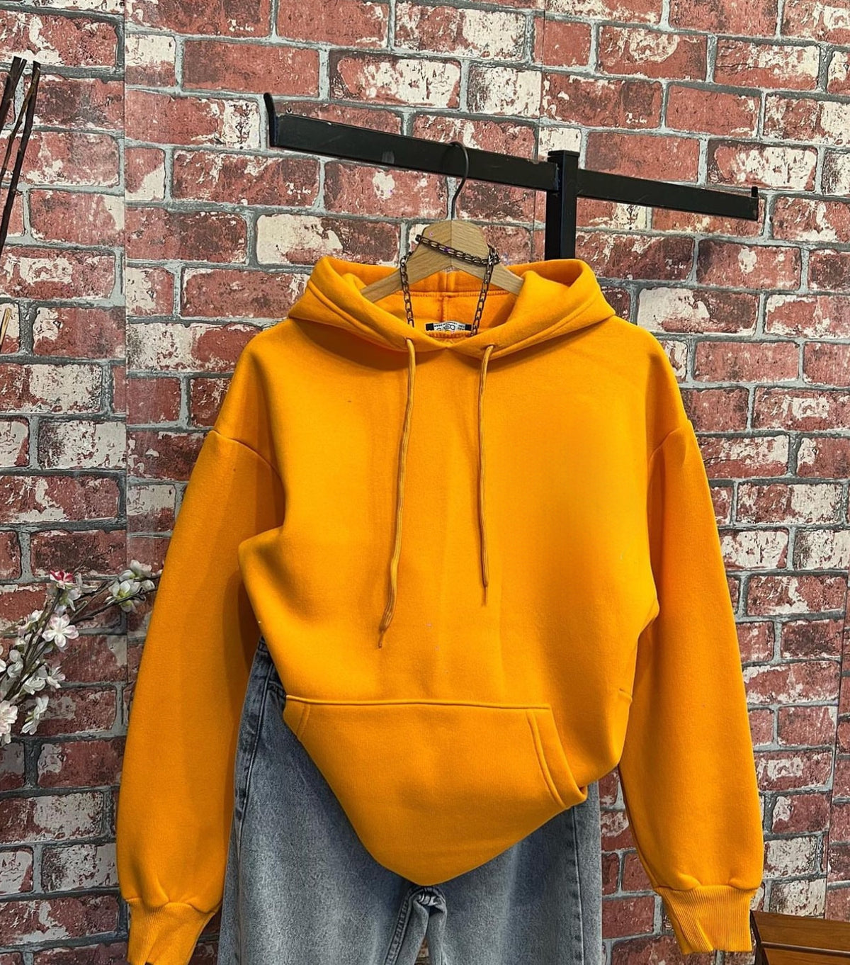 Unisex Basic pull over hoodie by TeesnTies, view 4 of 5