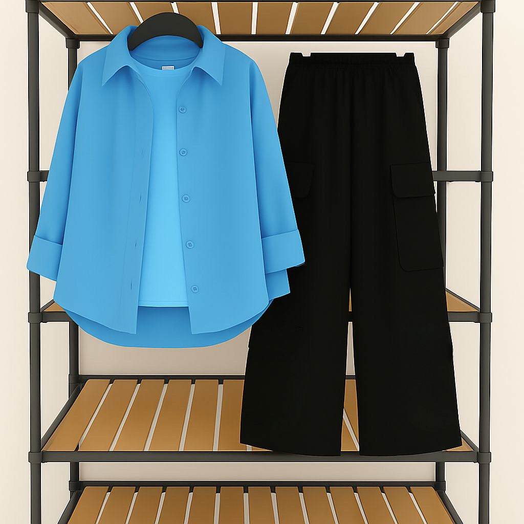 sky-blue-button-down-with-sky-blue-inner-shirt-and-black-cargo-trouser-front