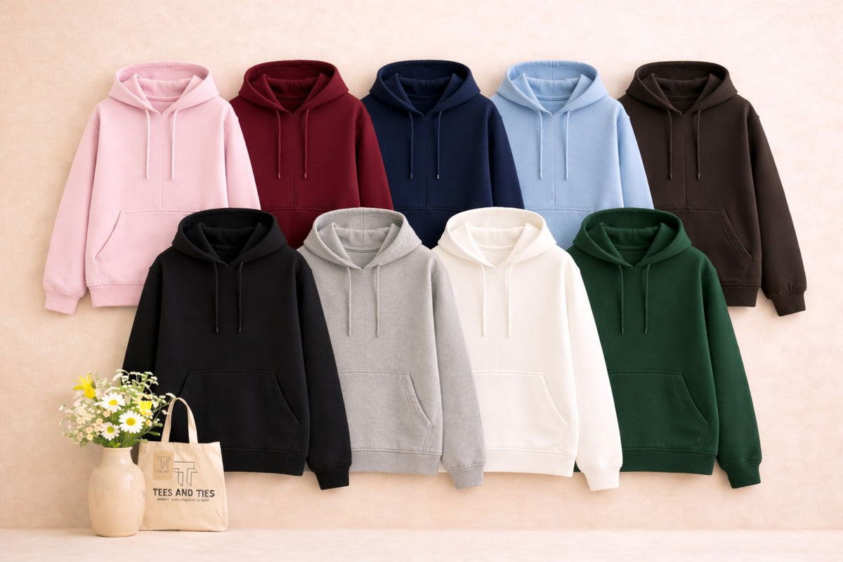 Unisex Basic pull over hoodie by TeesnTies, view 1 of 5