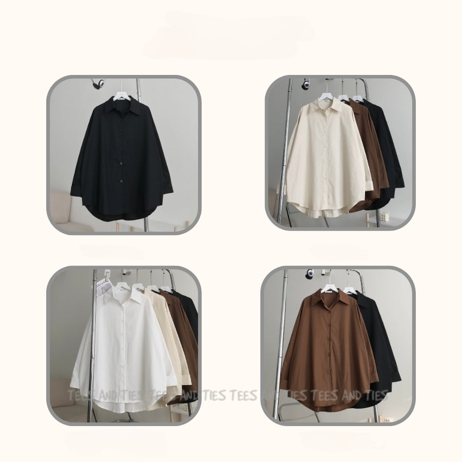 Women Solid Colour Cotton Shirts by TeesnTies, view 3 of 10