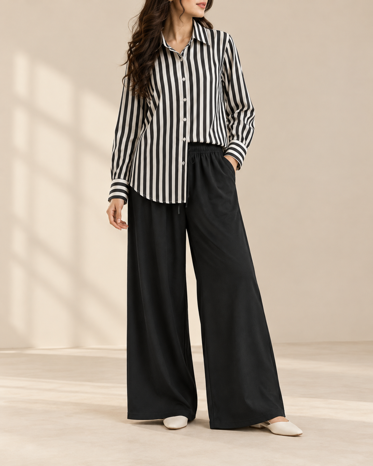 black-lining-button-down-with-black-flapper-trouser-front