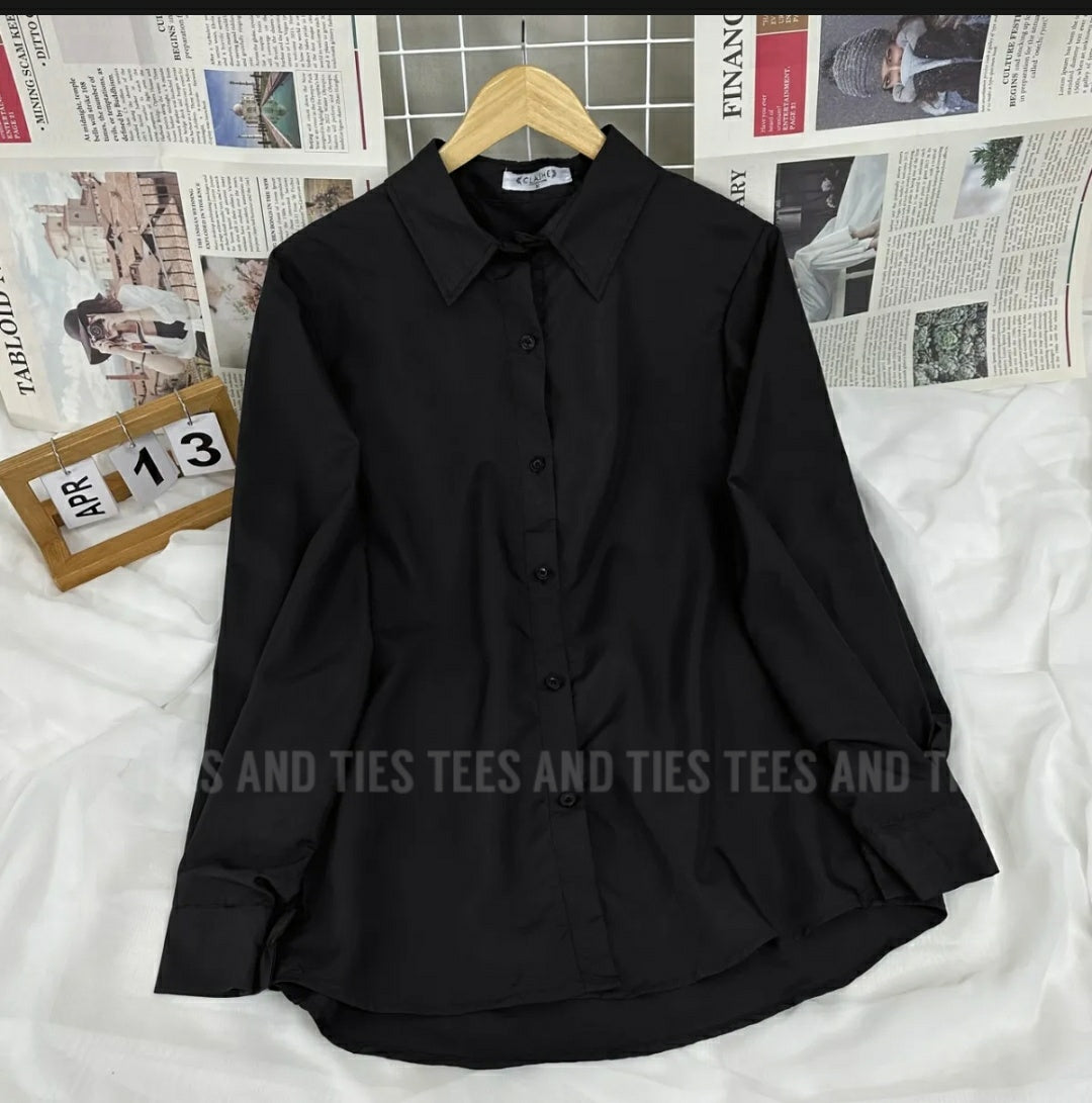 Women Solid Colour Cotton Shirts by TeesnTies, view 4 of 10