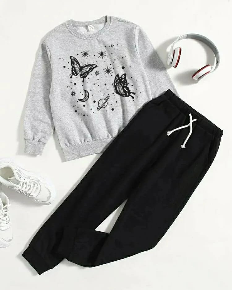 Satrn butterfly sweatshirt tracksuit by TeesnTies, view 2 of 3