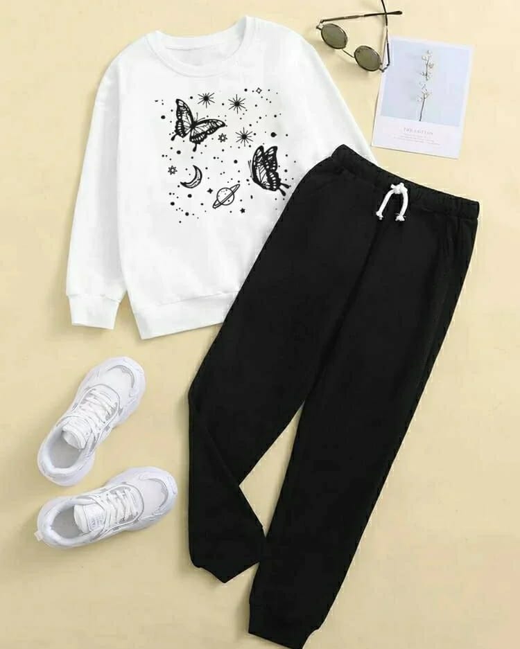 Satrn butterfly sweatshirt tracksuit by TeesnTies, view 1 of 3