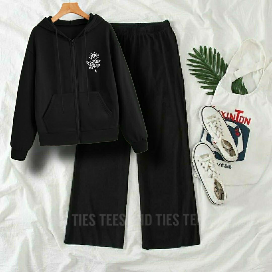 Flower P Zipper Flapper Tracksuit by TeesnTies, view 4 of 6